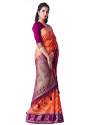 VIBTAG Kanchipuram Saree With Unstitched Blouse  thumb 1