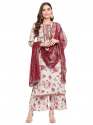 Buy Fancy Kurti Palazzo Dupatta Set By Ahalyaa