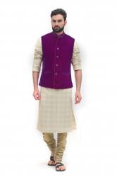 Buy Mens Velvet Vest By Krishna Mehta