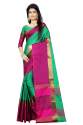 krishna-mehta-green-color-cotton-silk-saree