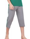 South India SHOPPING MALL Green Print Capri Set thumb 1