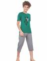 South India SHOPPING MALL Green Print Capri Set thumb 2
