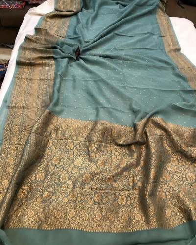 Fancy Georgette Banarasi Saree  by Wardrobe Courtesy