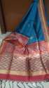 Makhline Gicha Saree with contrast blouse