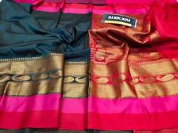 Traditional Maheshwari Handloom Silk Saree 