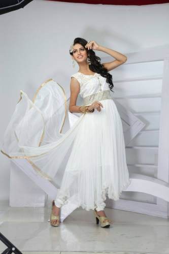 Festive Wear Net Anarkali Suit  by Arihant Cloth Centre