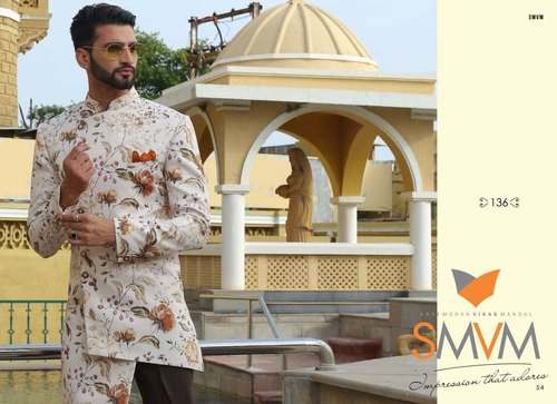 Mens Printed Indo western by Shri Mohan Vikas Mandal