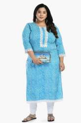 Plus Size Leheriya Kurti By AnjuShree Choice Brand