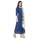 Buy DHRUVI TRENDZ Anarkali Kurti With Dupatta Set thumb 3