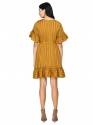 Buy DesiNoor.com One Piece Mustard Frock At Retail thumb 3