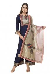 Buy Kurti Palazzo With Dupatta Set By DesiNoor.com