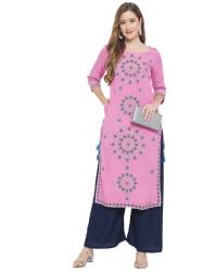 Buy Women Pink Kurti By Ramaâ€™s Brand