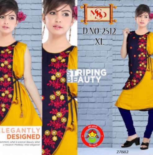 Ladies Printed Cotton Kurti by Addicto