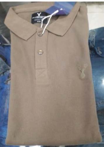 Plain Collar neck Gents T shirt  by RAJ Factory Outlet