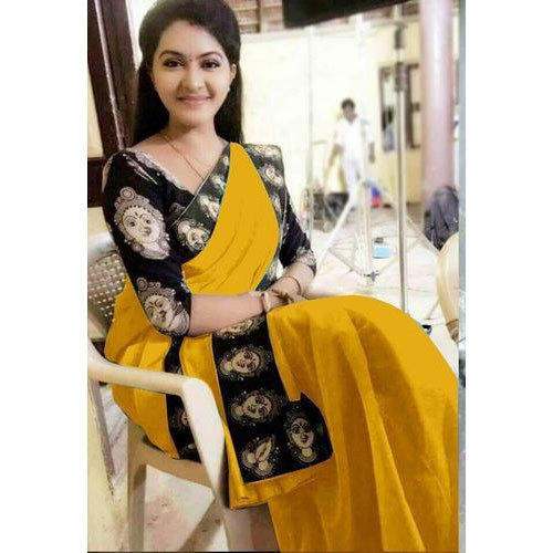 Designer Cotton Kalamkari Saree