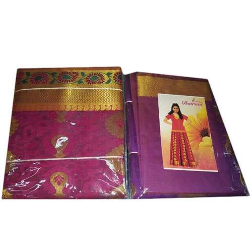 Party Wear Pattu Pavadai Saree by Ramdev Textiles