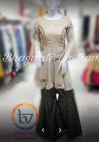 Latest Wedding wear Sharara Suit Kurti  by Bhagwati Vastram