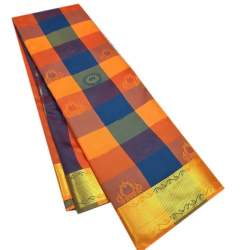 Ladies Checked Cotton Fancy Saree