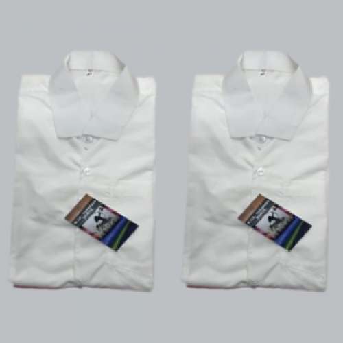 Plain White Shirt for Men by M J C Yuvarani Tex