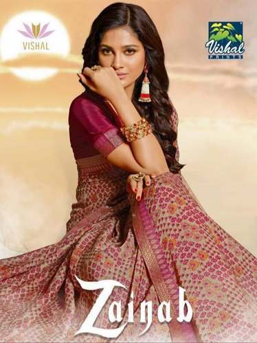 Vishal fashion Signature vol 11 Designer Printed Fancy Vishal saree  catalogue wholesale price