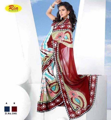 Daily wear Printed Saree-546 by Lautan Mart