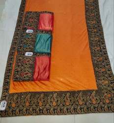 Heavy Brode Border Silk Saree