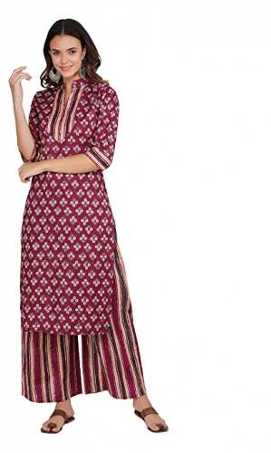 Buy Cotton Kurti Palazzo Set By Ratan Brand by Ratan