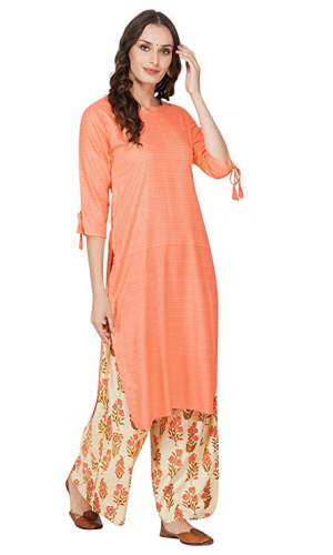 Buy Rayon Kurta Palazzo Set By Ratan Brand by Ratan