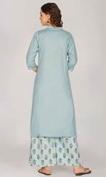 Buy Straight Cotton Kurti Palazzo By RATAN 