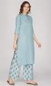 Buy Straight Cotton Kurti Palazzo By RATAN  thumb 2