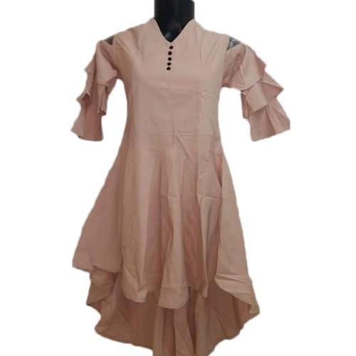 Rayon Plain Western Midi Frock by Winslette