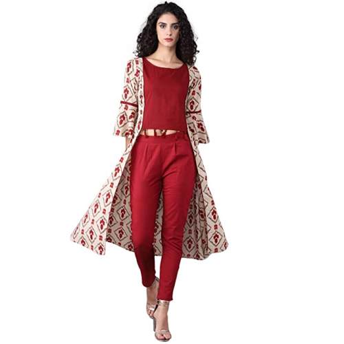 Buy Fancy Kurti Pant With Shrug At Wholesale Rate by Jaipur Attire