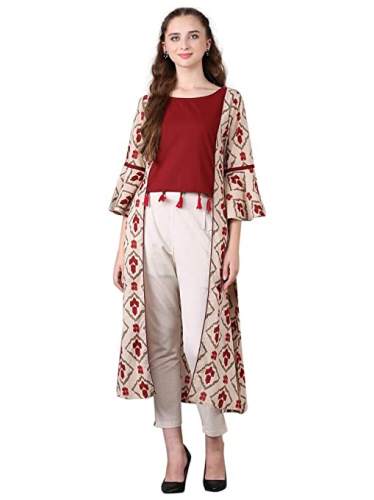 Buy Women Flared Jacket Style Kurti At Wholesale by Jaipur Attire