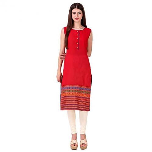 Buy Sreshee Brand Cotton Straight Kurti At Retail by Sreshee