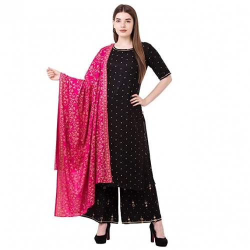 Buy Rayon Printed Kurti Palazzo Set By Wiziwish