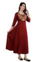 Buy WiziWish Brand Rayon Embroidered Kurti thumb 1