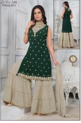 Designer Heavy Work Gharara Suits 