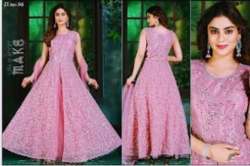 Fancy Designer Embroidered Evening Gown 