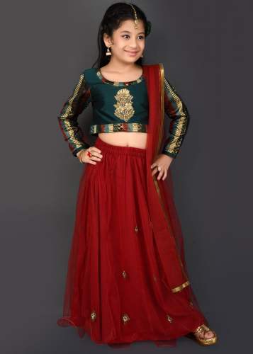 Designer Work Net Girl Lehenga