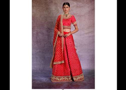 Heavy Designer Embroidered Bridal Lehenga  by Lovely Looks