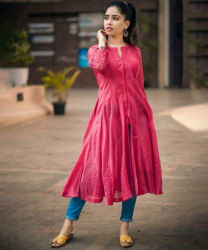 Plain Designer Anarkali Kurti at Rs.650/Piece in bhilai offer by Bombay  Fashion