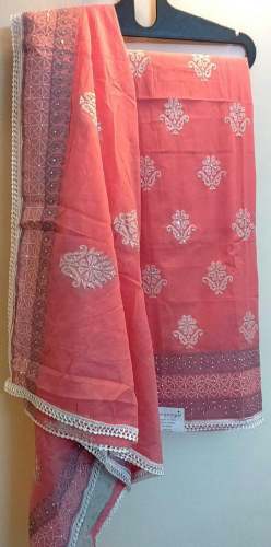 Diamond Work Embroidered Unstitch Salwar Suits