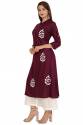 Get Bright Cotton Kurti Palazzo Set At Wholesale thumb 1