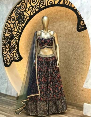 New Collection Printed Lehenga Choli For Women by Awatram and Sons