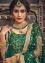 Green Sequins Embellished Bridal Lehenga Choli thumb 2