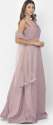 Neerus onion color lycra fabric gown thumb 3