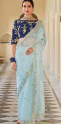 Observable Organza Sequins Classic Designer Saree