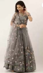 Semi Stitched Lehenga  And Crop Top