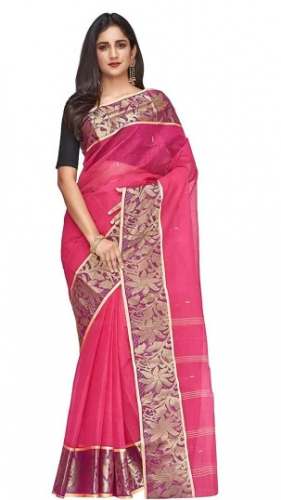 Woven Tant Pure Cotton Bengali Saree