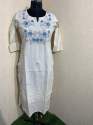 60*60 Cotton Hand Work Kurti At Wholesale Rate  thumb 1